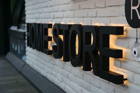 Gold Metal Backlit Sign 